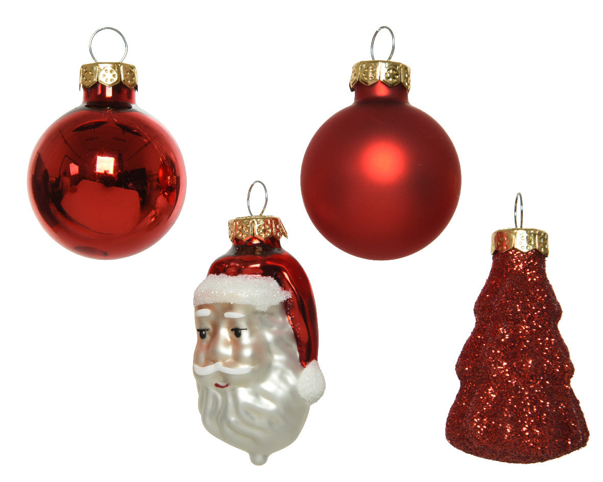 Kerstballen- en figuren set goud