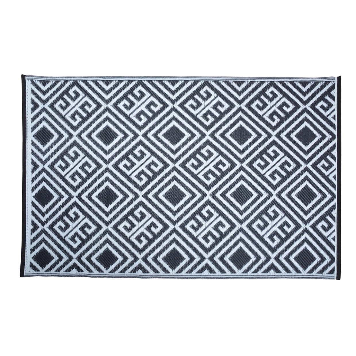 Esschert design - tuintapijt 120x183 grafisch zwart wit
