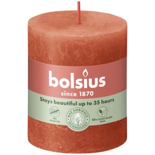 Stompkaars 80/68 Rustiek Earthy Orange - Bolsius