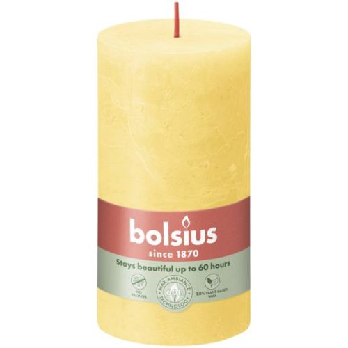 Stompkaars 130/68 Rustiek Sunny Yellow - Bolsius