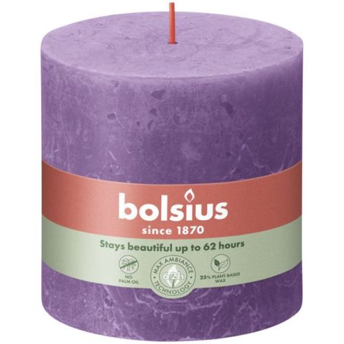 Stompkaars 100/100 Rustiek Violet - Bolsius