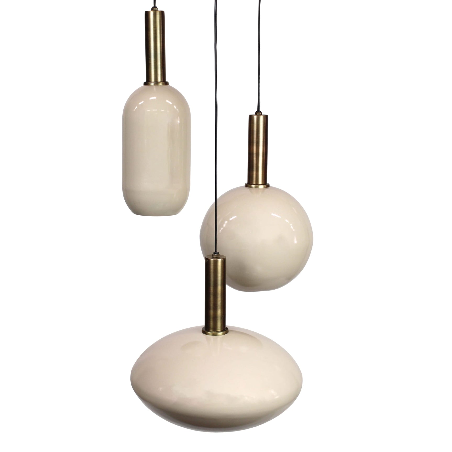 Hang lamp rond metaal 50x46x130cm