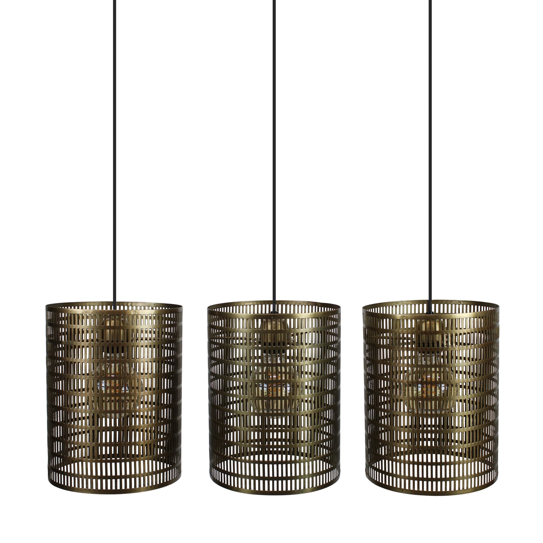 Hang lamp rond metaal 80x22x130cm