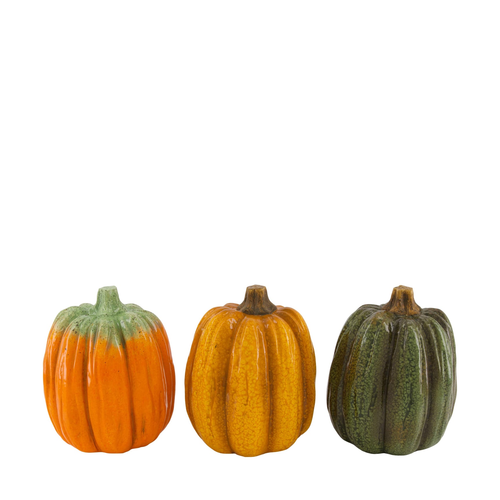 Pompoen keramiek 13.5x13.5x17cm assorti