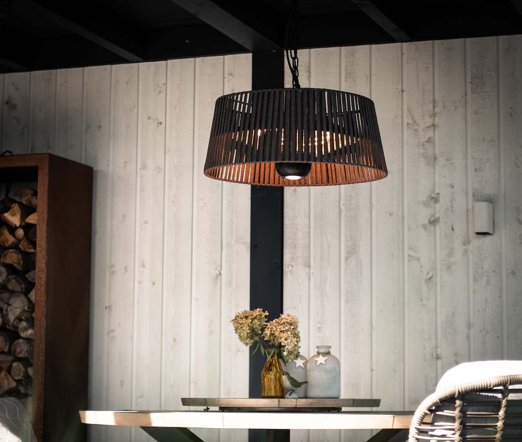 Heater Artix Corda Bright hangend bruin 1800W Terrasverwarmer - Sunred