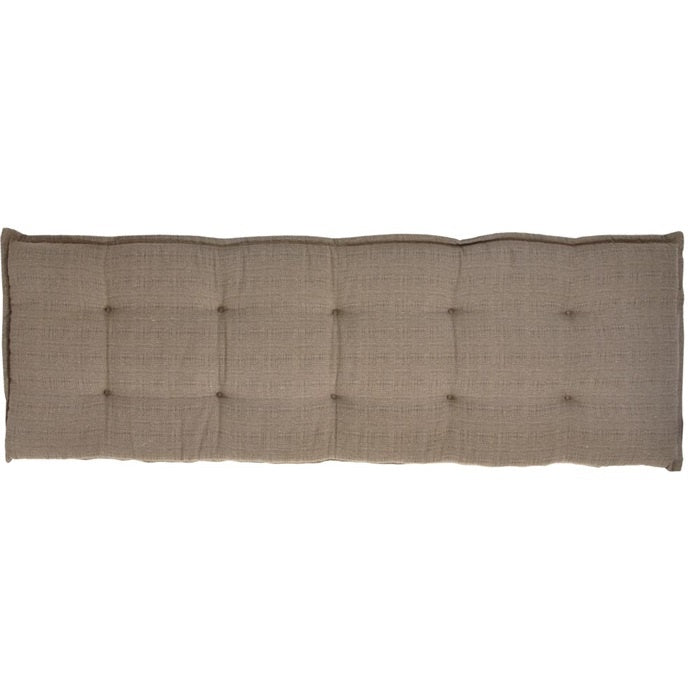 Bankkussen taupe 150cm, 6cm dik