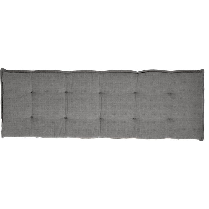Bankkussen antraciet 150cm, 6cm dik