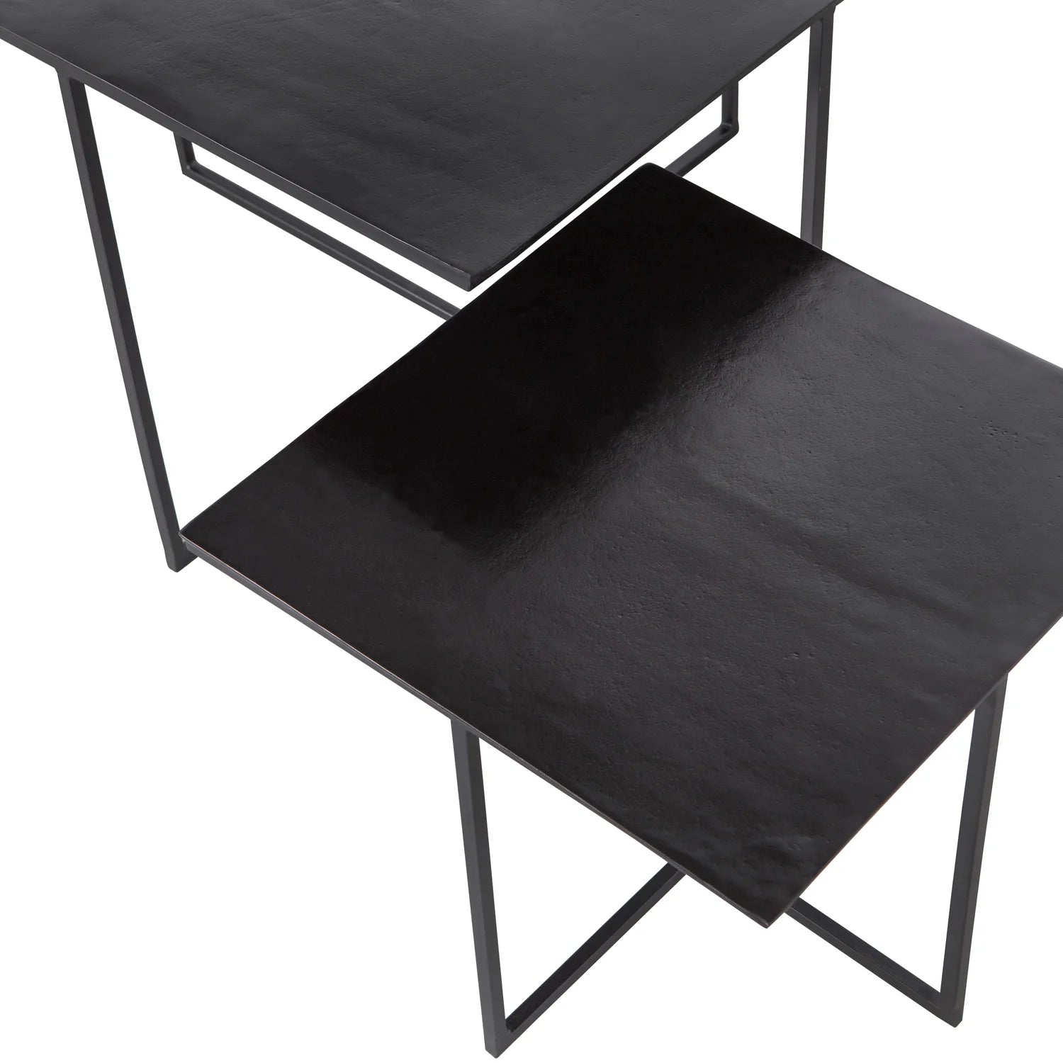 WOOOD - Set v2 Olan bijzettafels metaal warm bruin