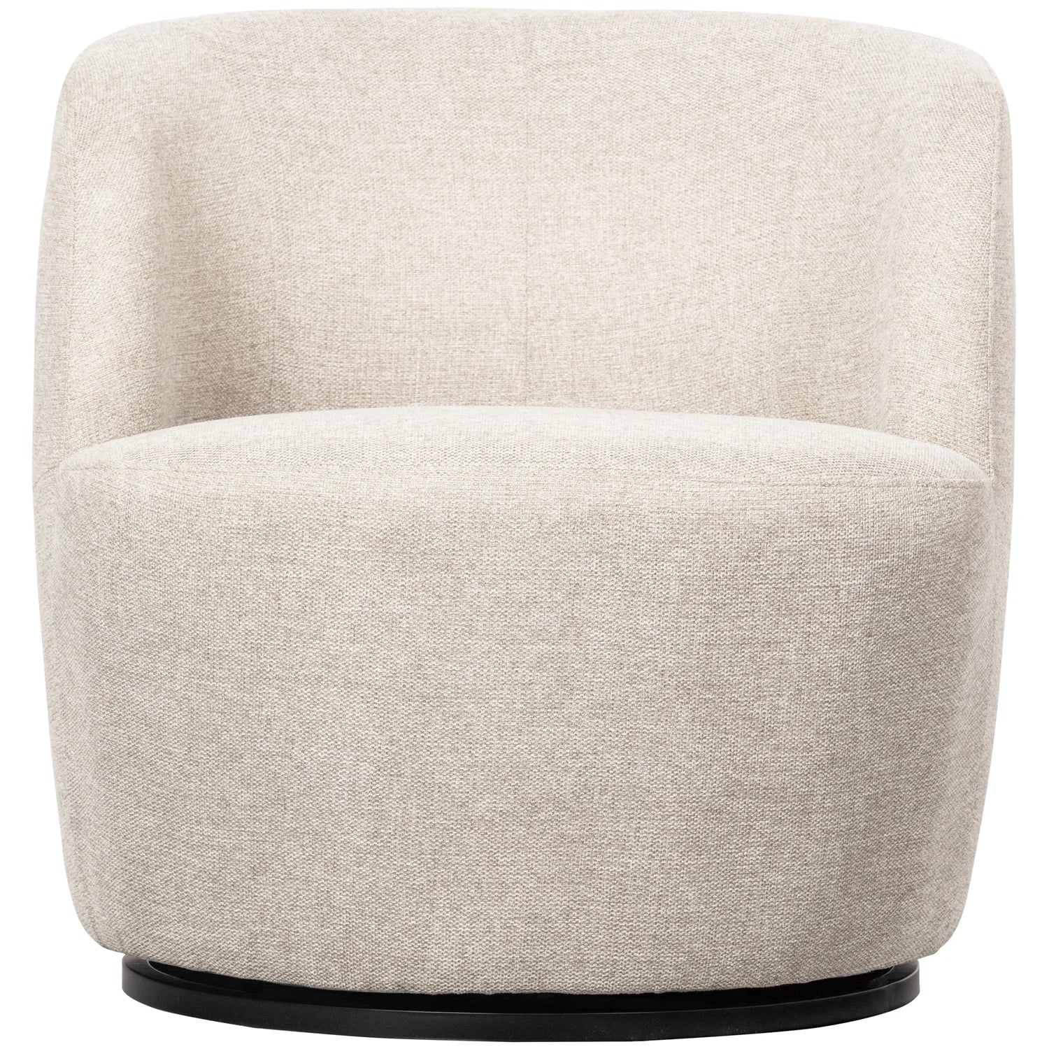 WOOOD - Serra draaifauteuil geweven stof off white