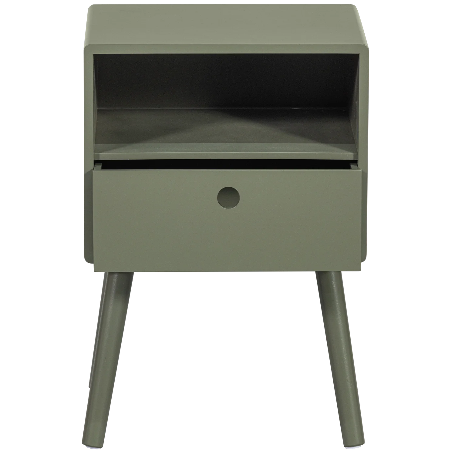 WOOOD - Ozzy nachtkastje houtwarm groen