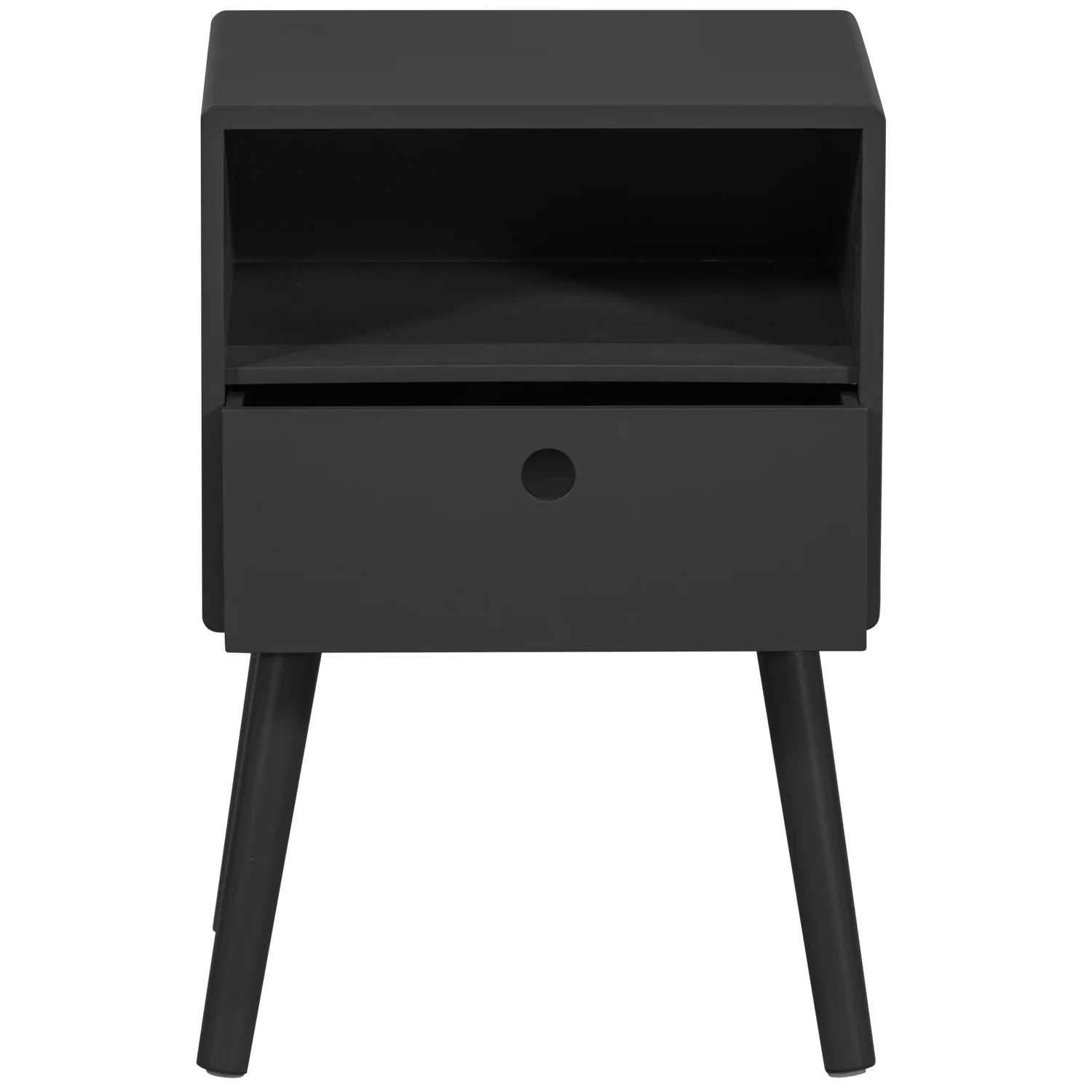 WOOOD - Ozzy nachtkastje hout zwart