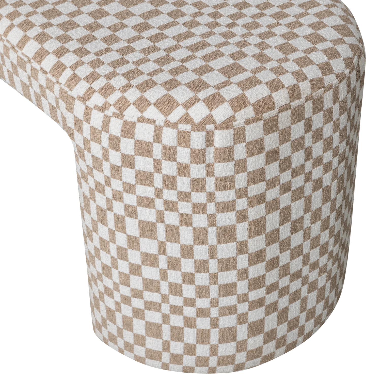 WOOOD - Jacob bankje ruit dessin zand