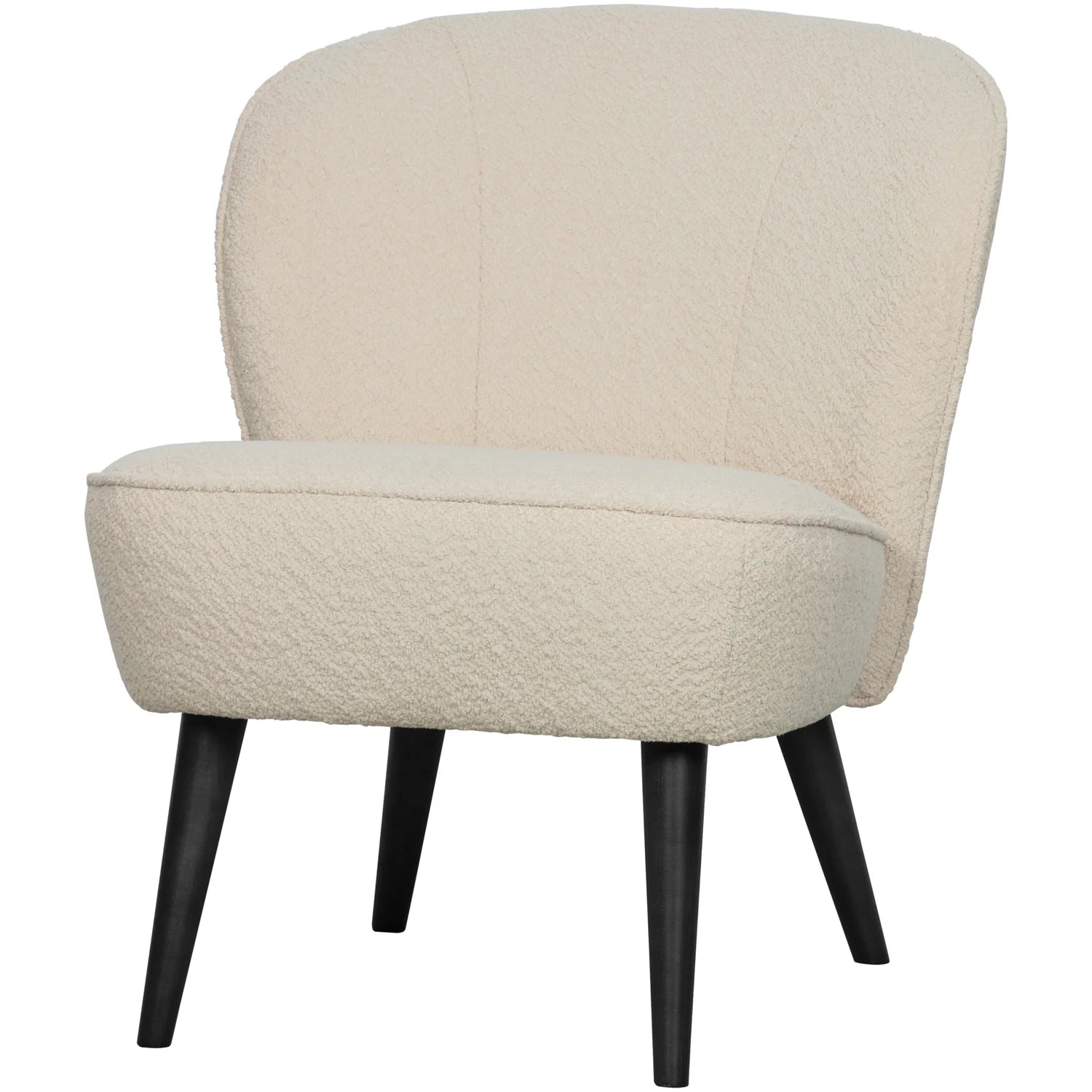 WOOOD - Fauteuil Sara bouclé crème