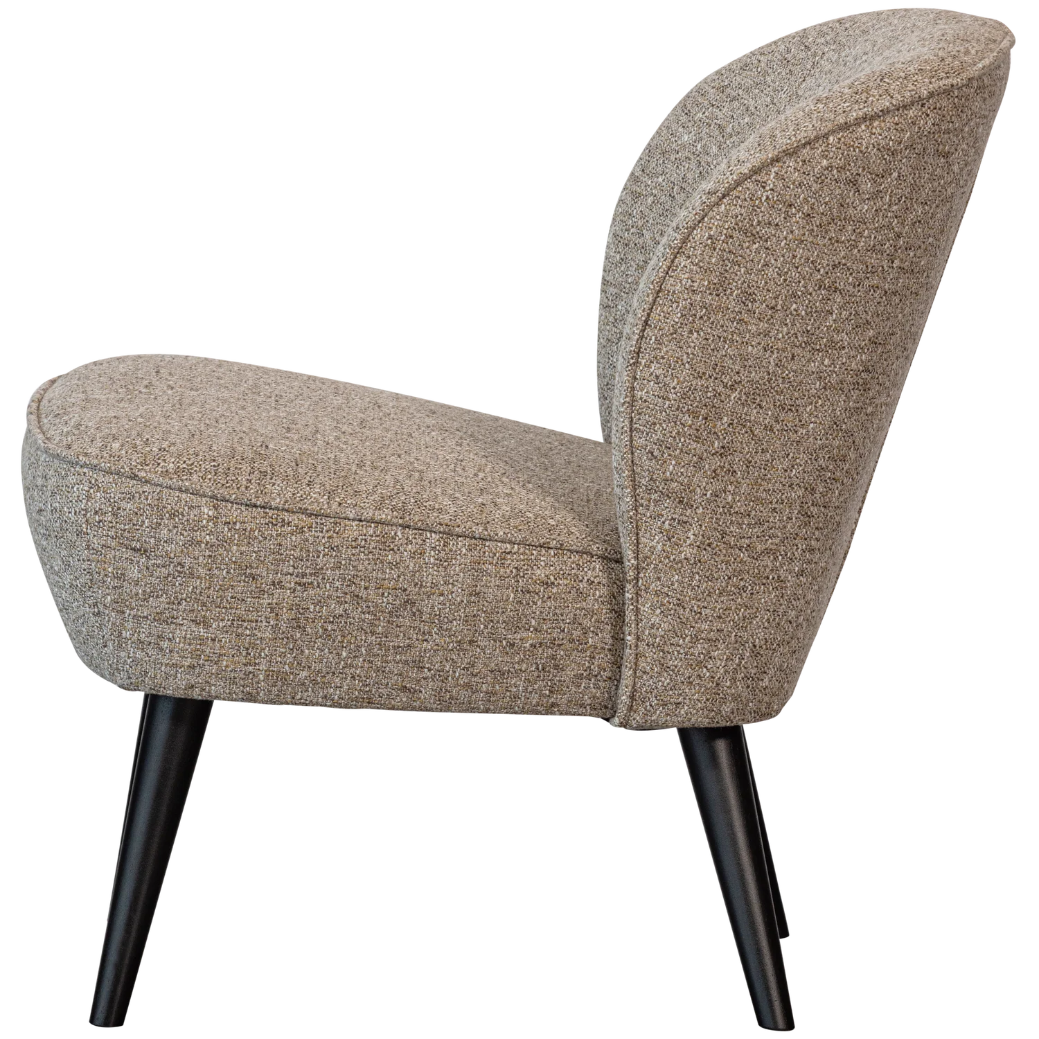 WOOOD - Sara fauteuil geweven stof naturel melange