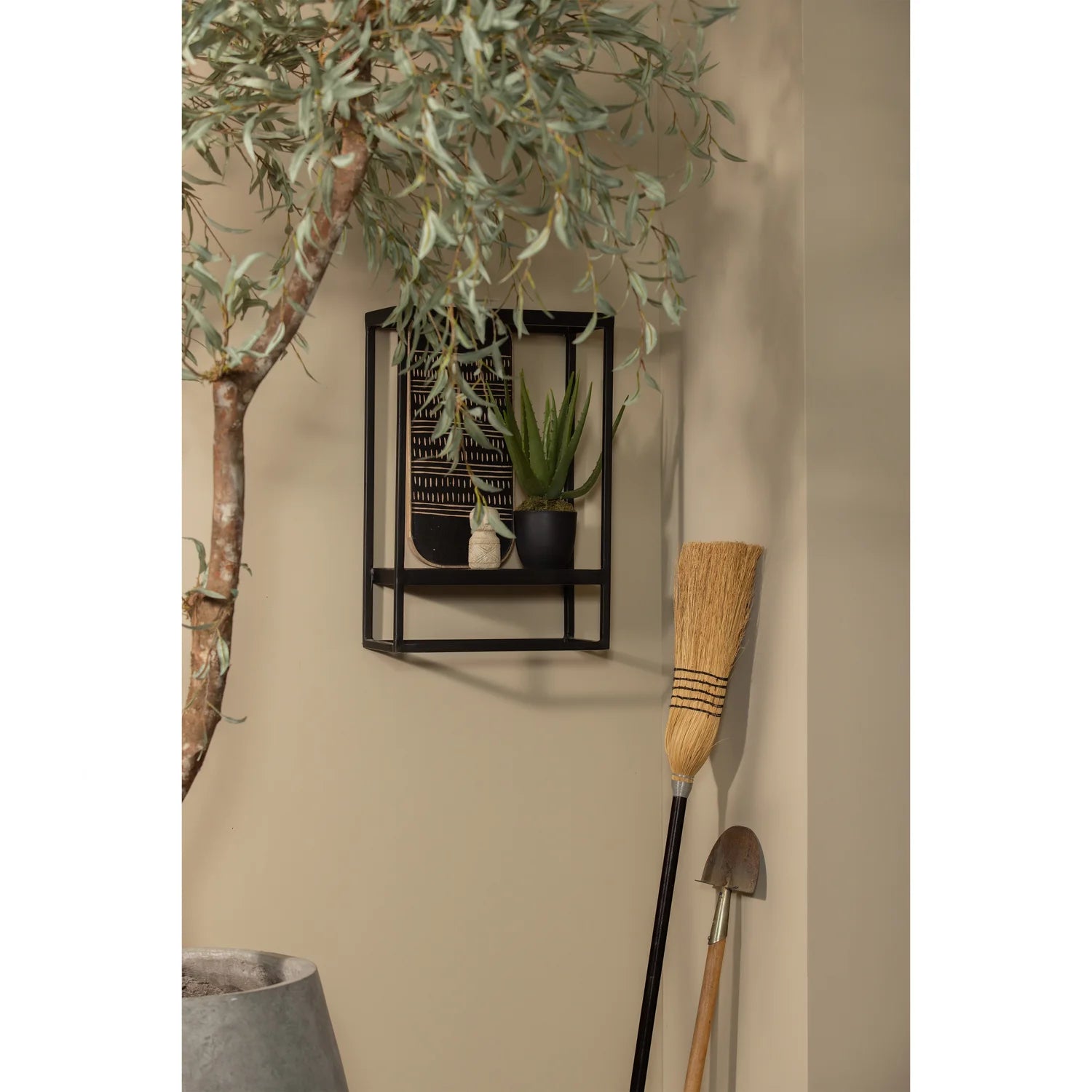 WOOOD - Febe wandrek tuin verticaal metaal zwart