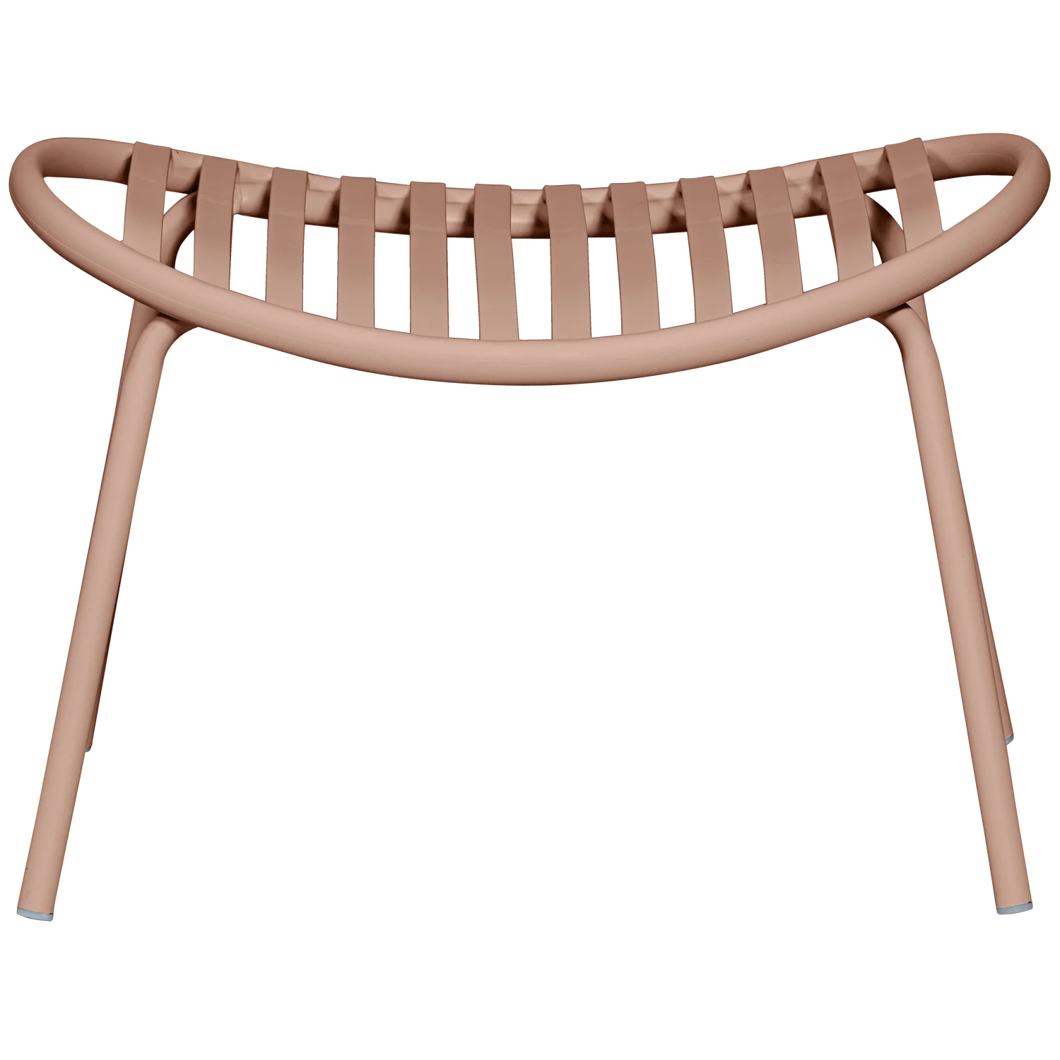 WOOOD - Bruce tuin fauteuil + hocker pp/metaal zalm roze