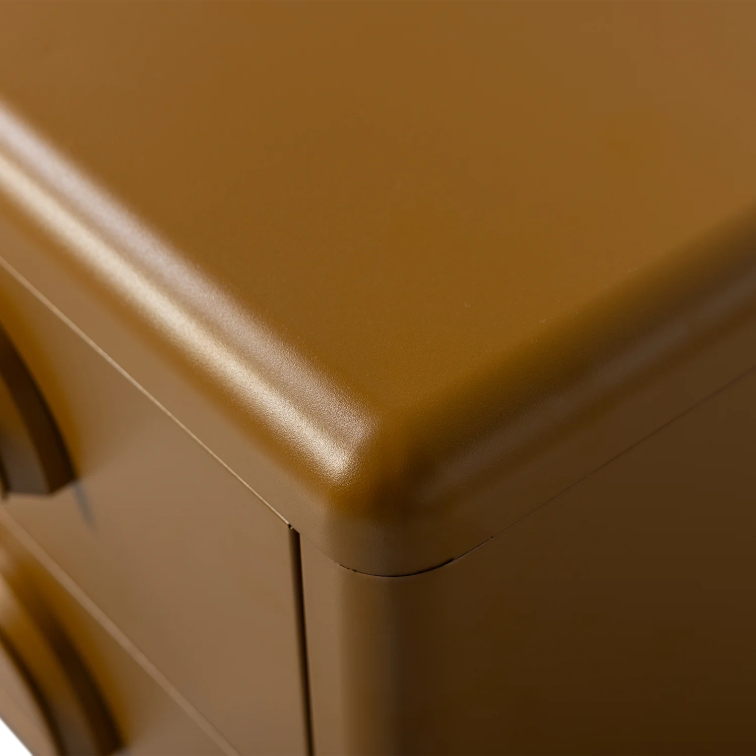 WOOOD - Rune ladekast/nachtkastje 2 lades metaal honinggeel