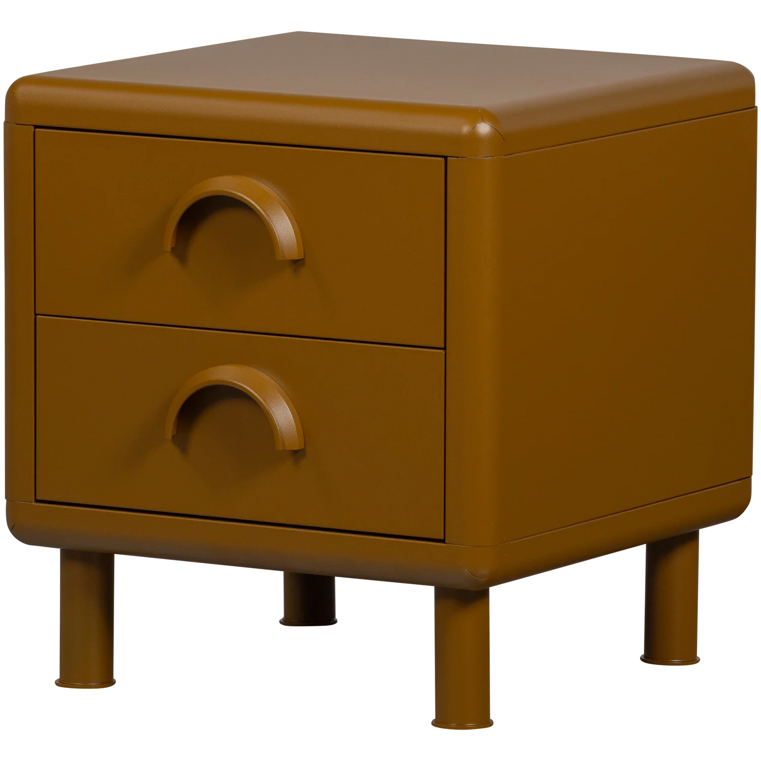 WOOOD - Rune ladekast/nachtkastje 2 lades metaal honinggeel