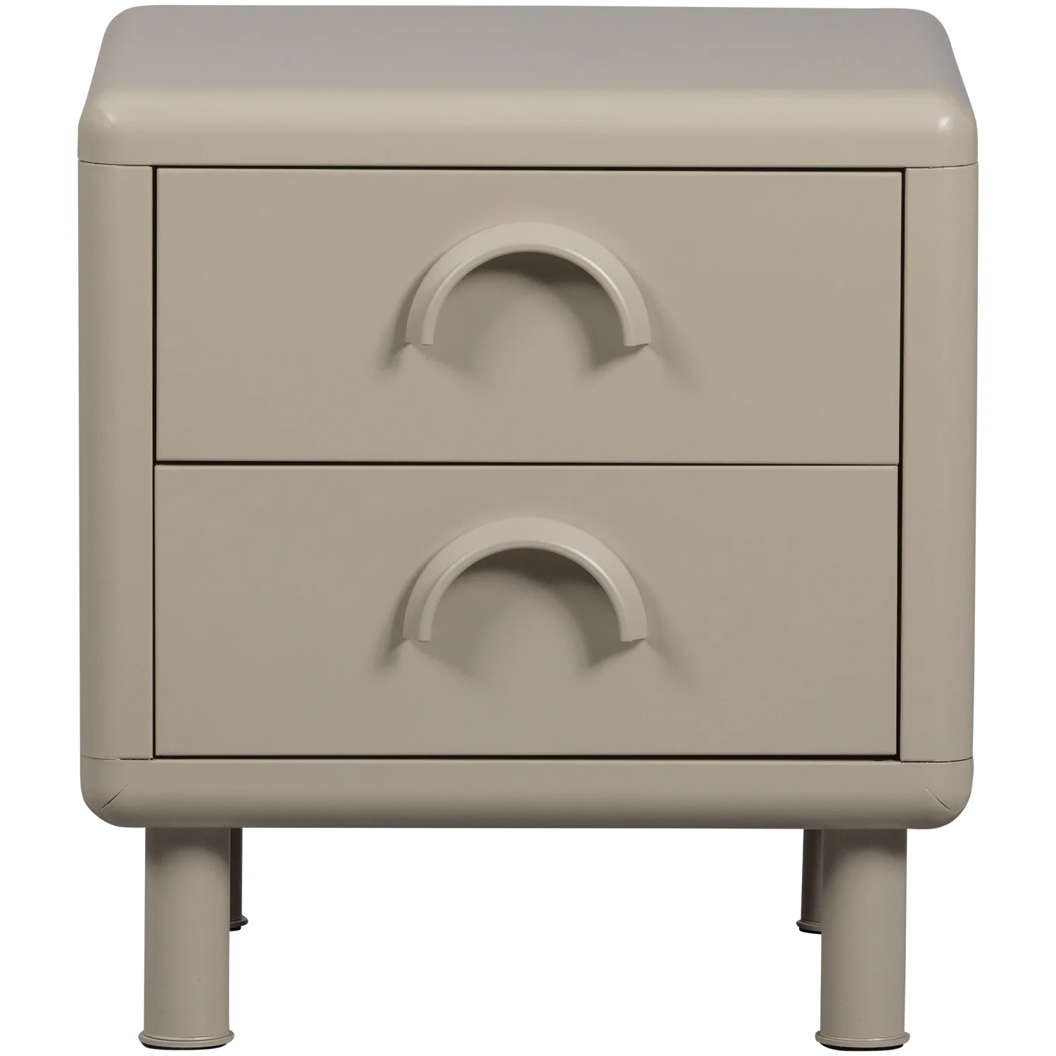 WOOOD - Rune ladekast/nachtkastje 2 lades metaal zand