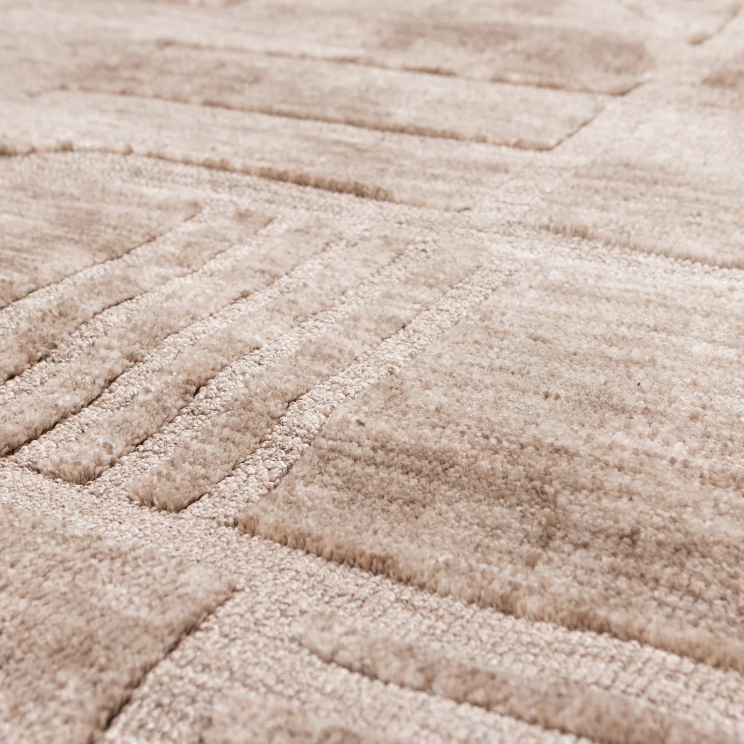 WOOOD - Lovi vloedkleed polyester/katoen taupe 170x240cm