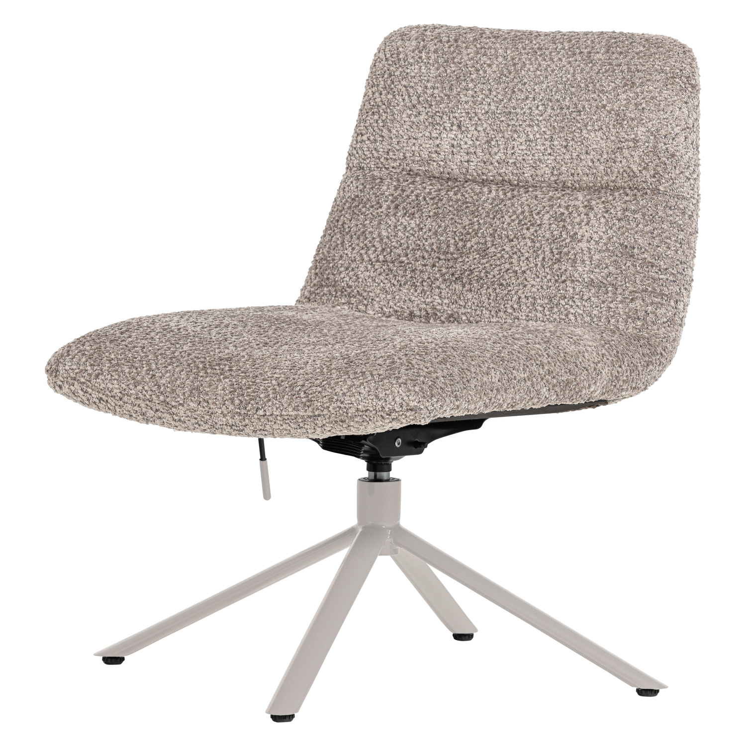 SOREN VERSTELBARE DRAAIFAUTEUIL WOLLIG GRIJS