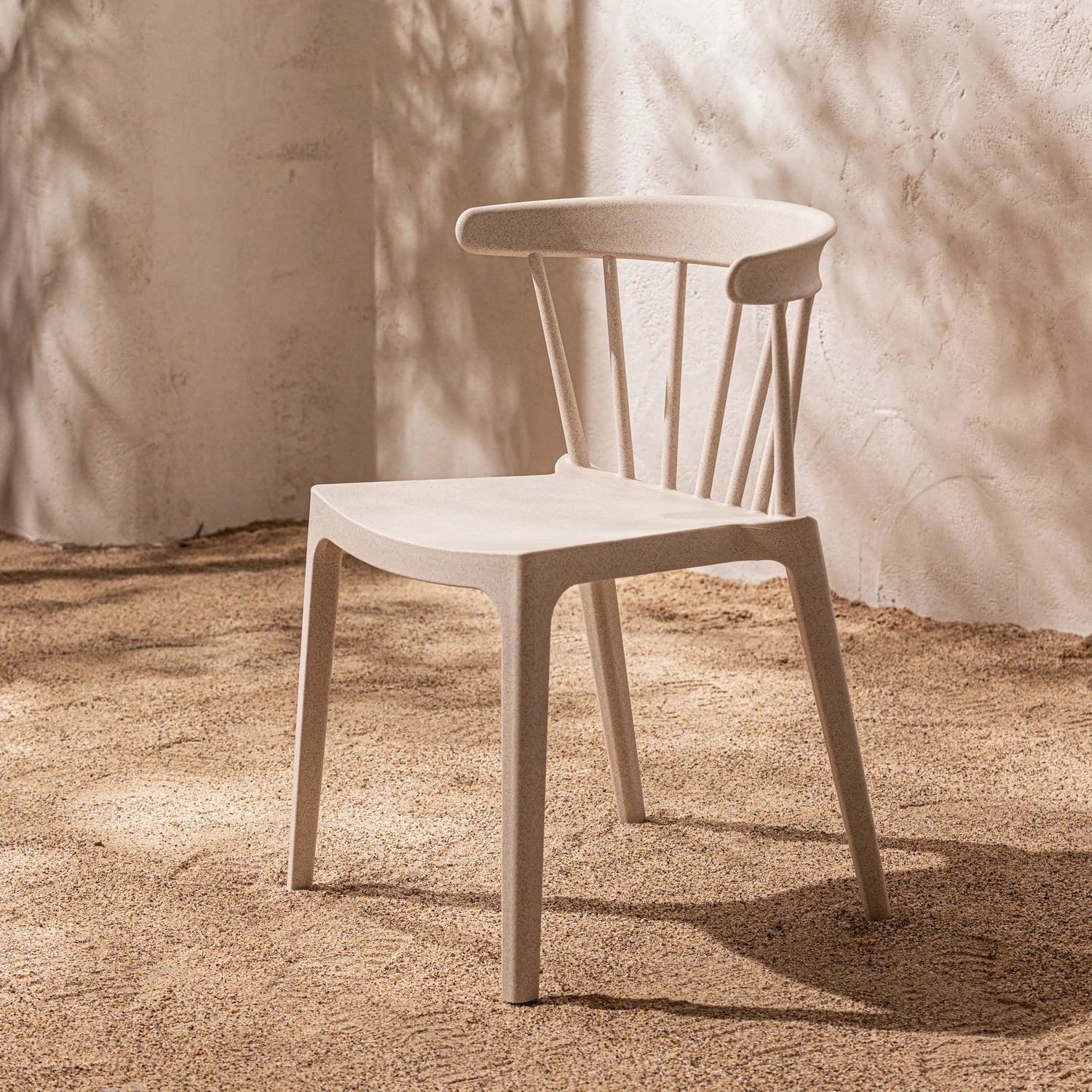 WOOOD - Bliss tuinstoel met spijlen off white