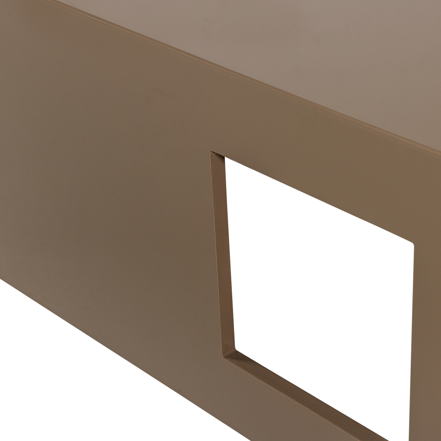 MODERN SALONTAFEL MDF HOUT HOOGGLANS ZAND