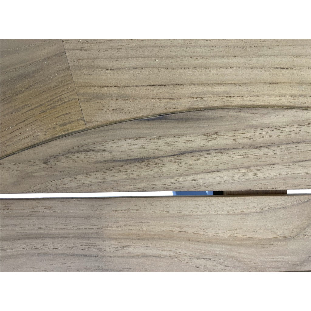 Rond houten tafelblad met houtnerf en gladde randafwerking