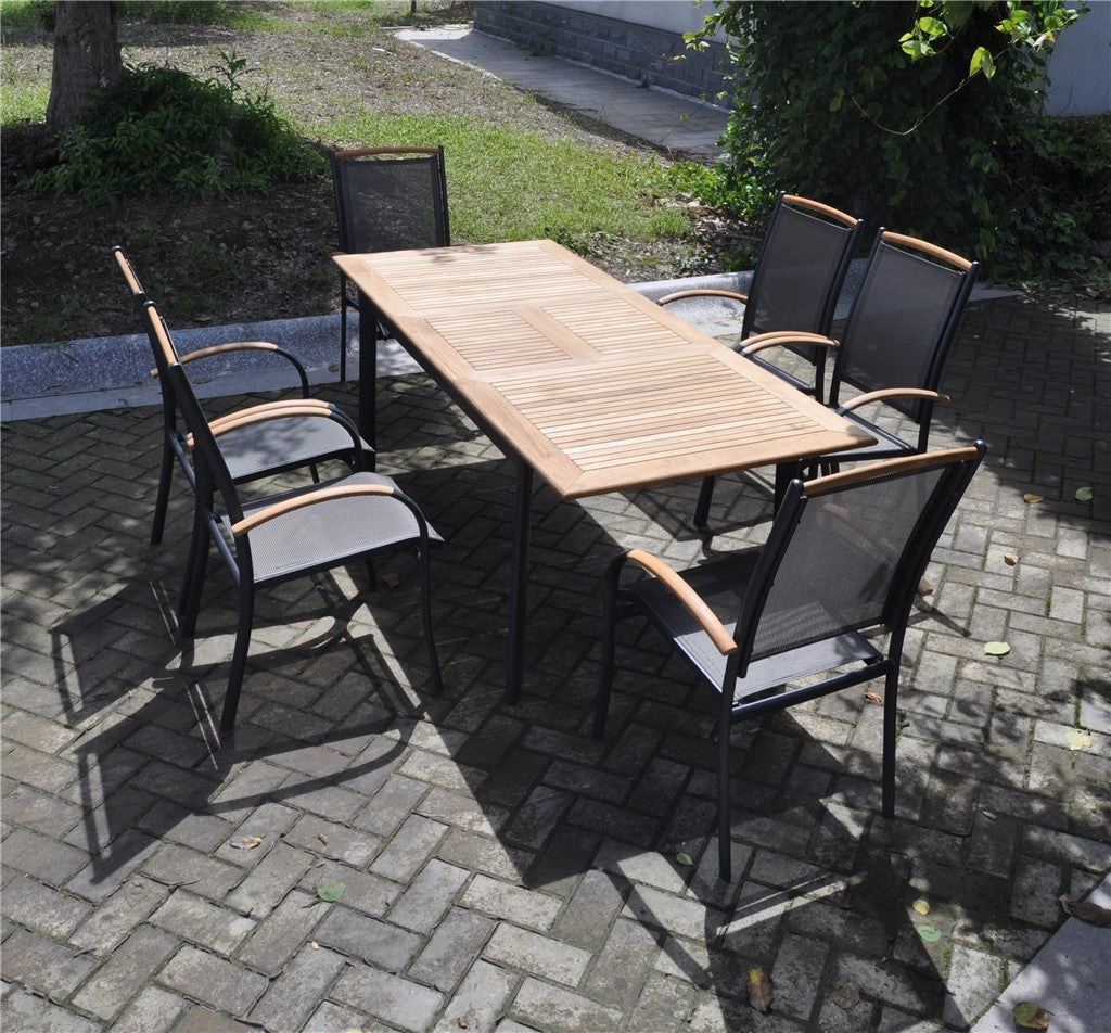 Uittrektafel Monza antraciet 152/210x89cm - Lesli Living
