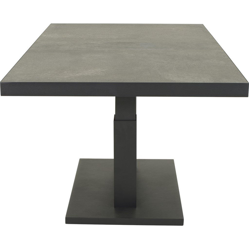 Verstelbare loungetafel Murcia zwart 140x85 cm - Lesli Living