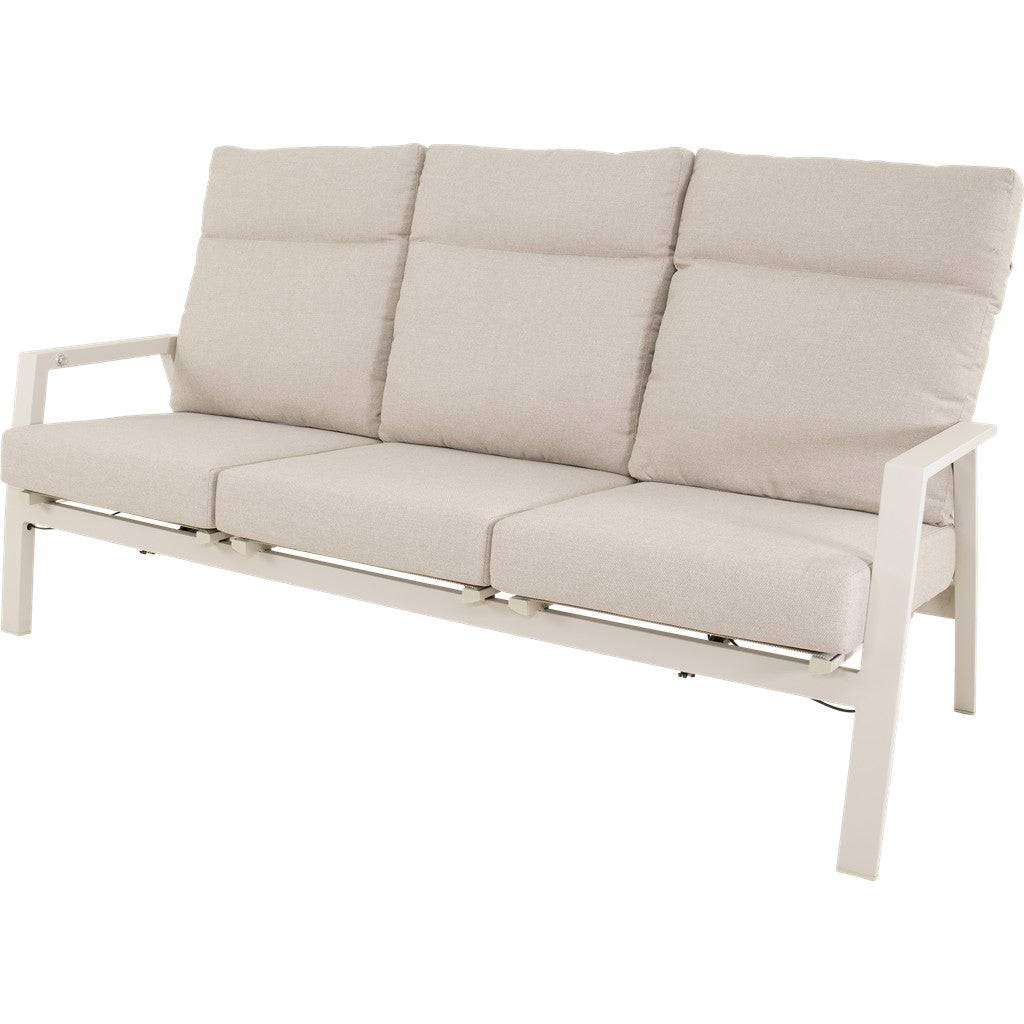 Loungebank Ohio crème 3-persoons