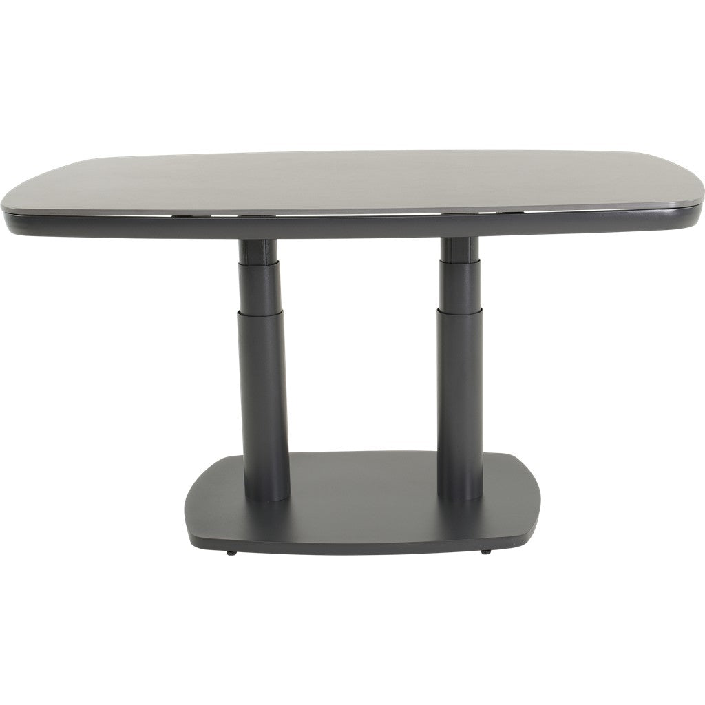 Verstelbare loungetafel Geneva, deens, ovaal, 135 x 83 cm - Lesli Living