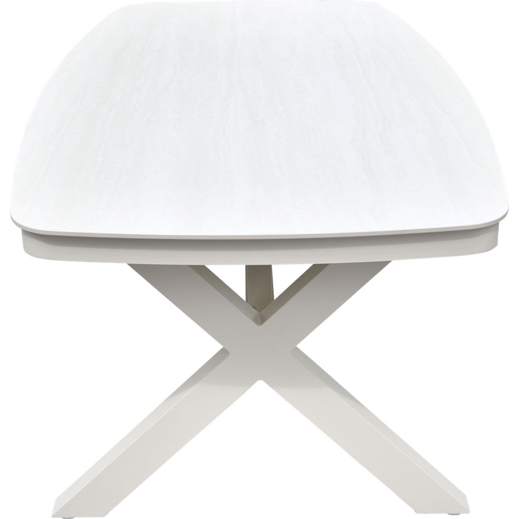 Tafel Davos Crème Deens ovaal 200 x 100 cm - Lesli Living