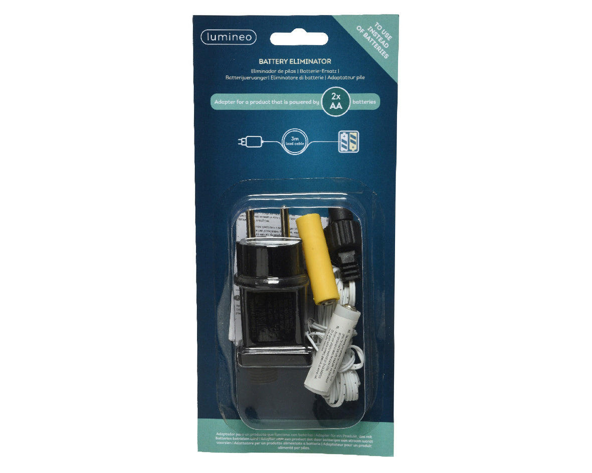 Batterijvervanger 2x AA pvc BO binnen