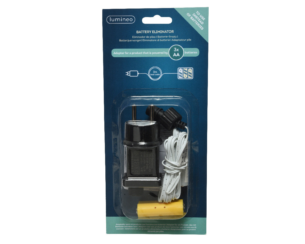 Batterijvervanger 3x AA pvc BO binnen