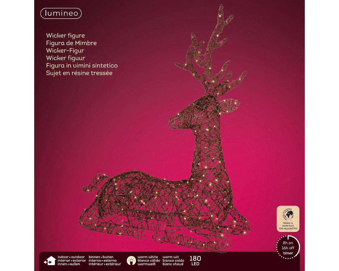 LED rendier wicker steady buiten