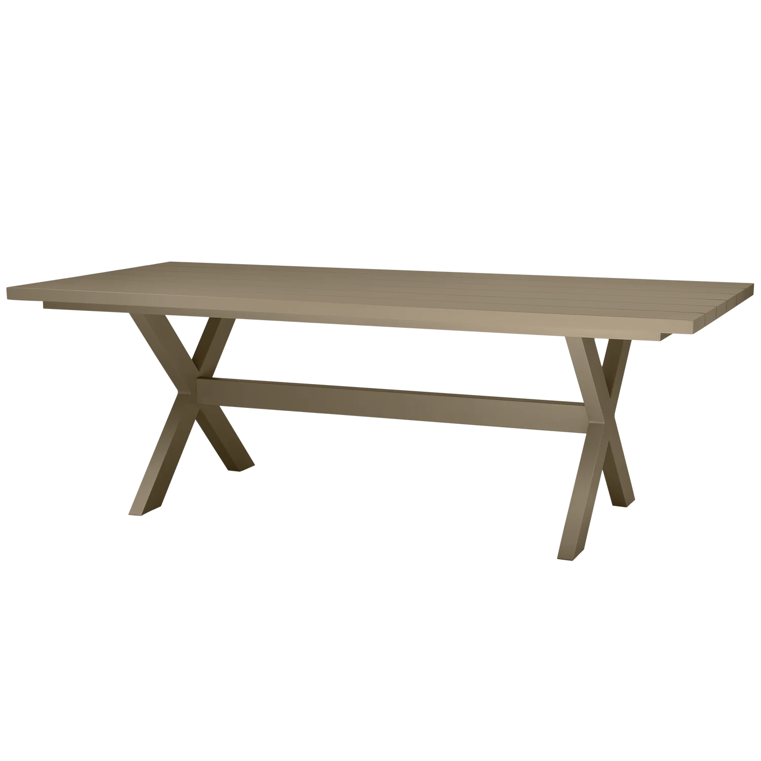 WOOOD - Delta picknick tuintafel aluminium groen/zand 220x100cm