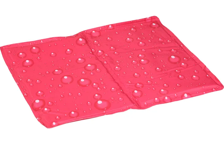 Fuchsia koelmat rechthoekig met waterdruppels reliëf