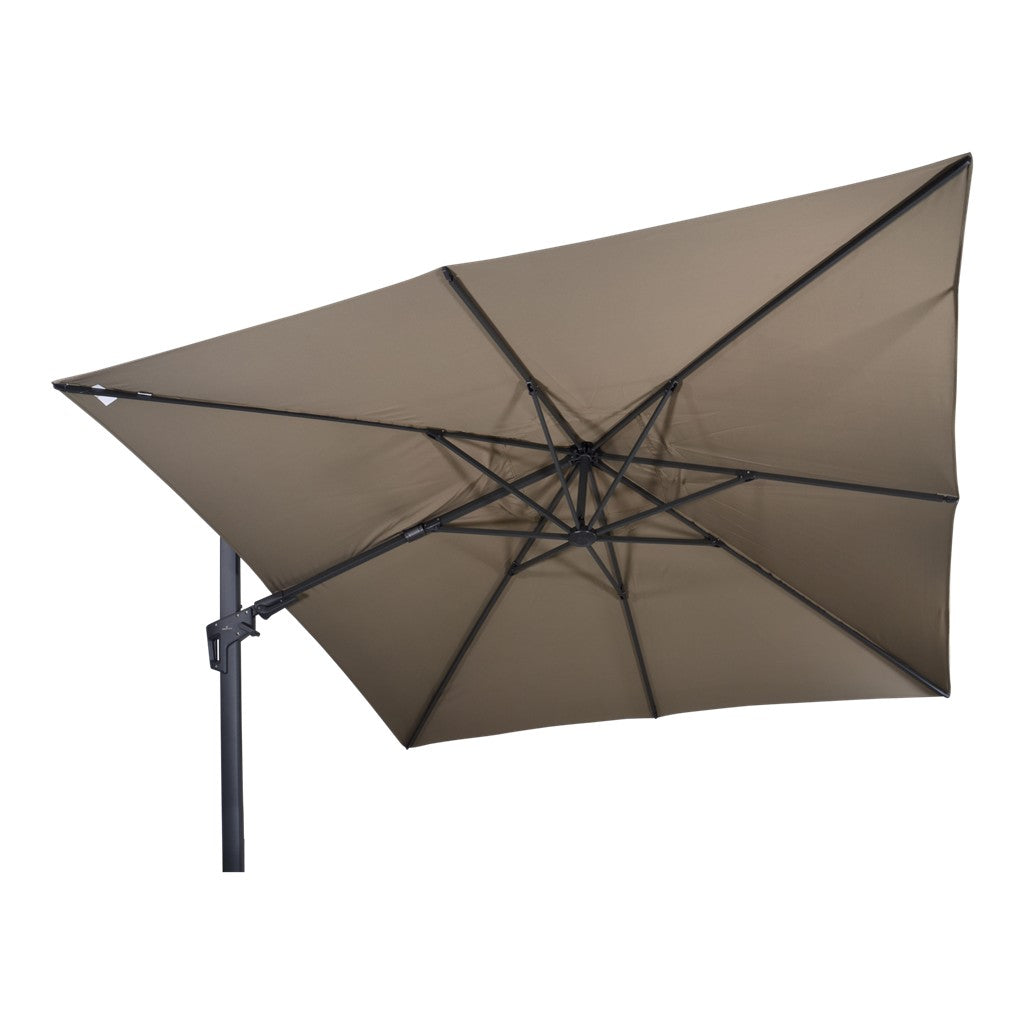 Zweefparasol VirgoFlex taupe 3x3mtr