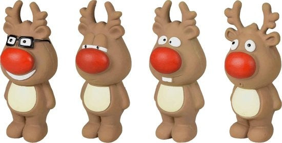 Flamingo - Hondenspeelgoed latex kerst - Bruin - 6 x 6 x 14 cm