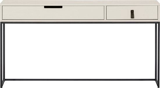 WOOOD Silas Sidetable - Geborsteld Grenen - Dust - 74x140x40
