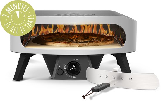 Cozze - CLASSIC 17" pizzaoven op gas incl. pizzasteen 58.5x58.5x29.5cm