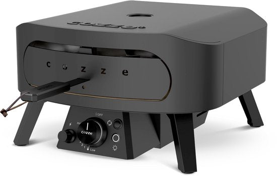 Cozze - CLASSIC ROTATE Black Edition 13" pizzaoven op gas 50x50x29.5cm