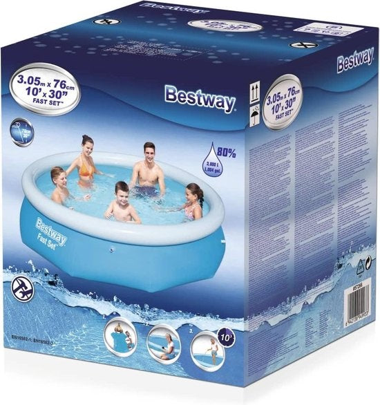 Bestway Fast Set rond zwembadset 305x76 cm in verpakking