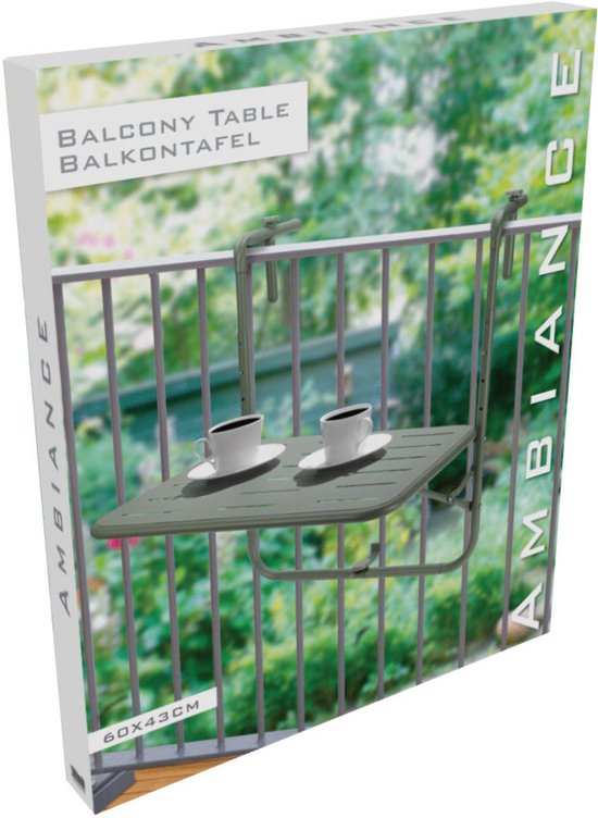 Balkontafel Ambiance 60x43x70cm - mat groen