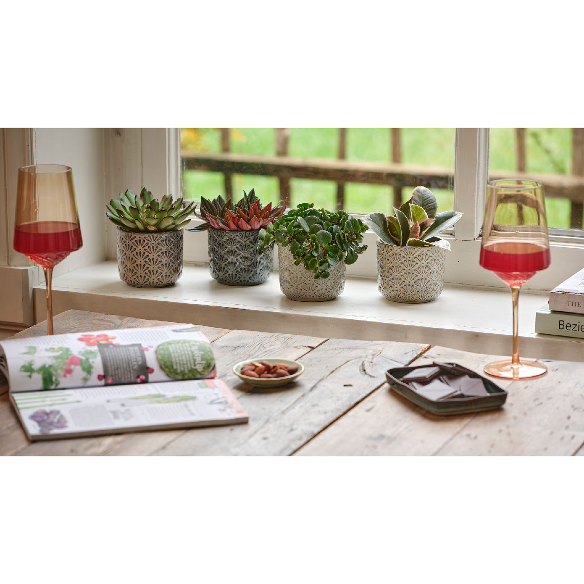 Planter keramiek 4col assorti