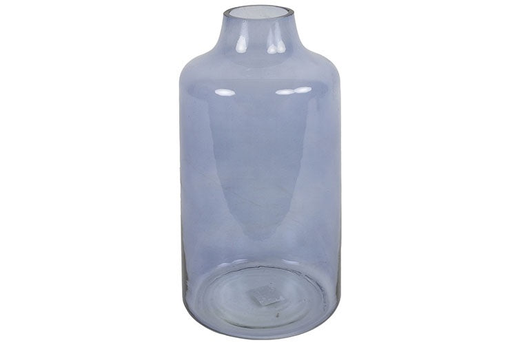 Blauwe glazen fles Jolina