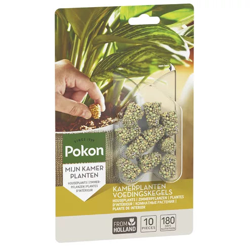 Pokon voedingskegels voor kamerplanten, 10 stuks in doosverpakking