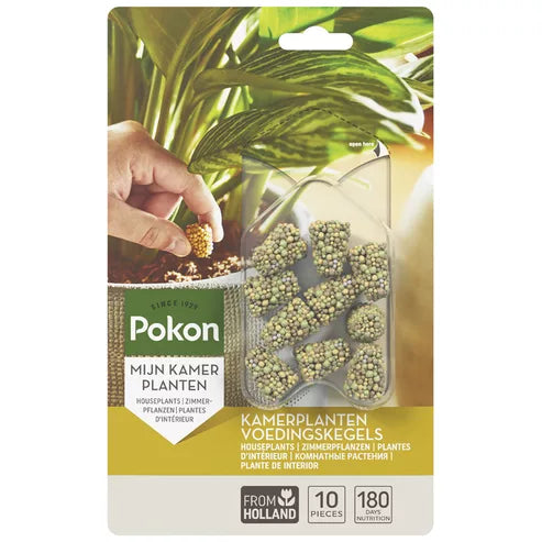 Pokon kamerplanten voedingskegels verpakking, 10 stuks