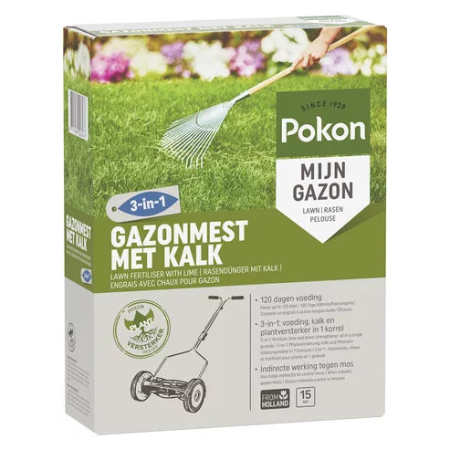 Pokon - Gazonmest Met Kalk 1Kg